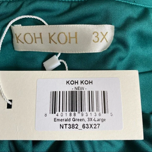 KOH KOH Women's Short Sleeve Off The Shoulder Ruffle tube Maxi Dress - Picture 6 of 12